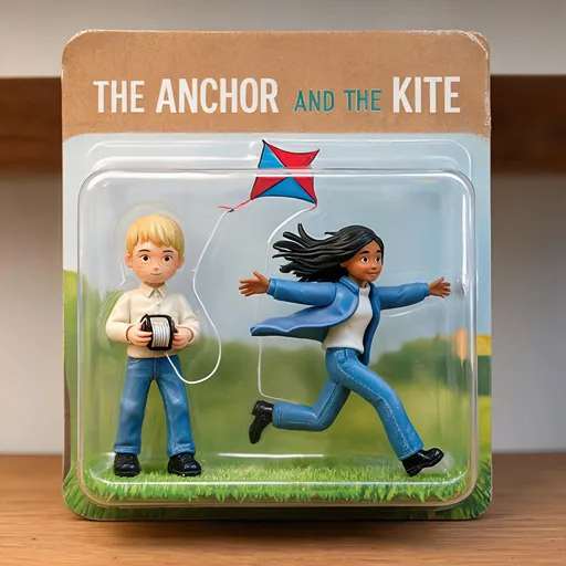 The Anchor and the Kite in the collectible figurine style — sample illustration