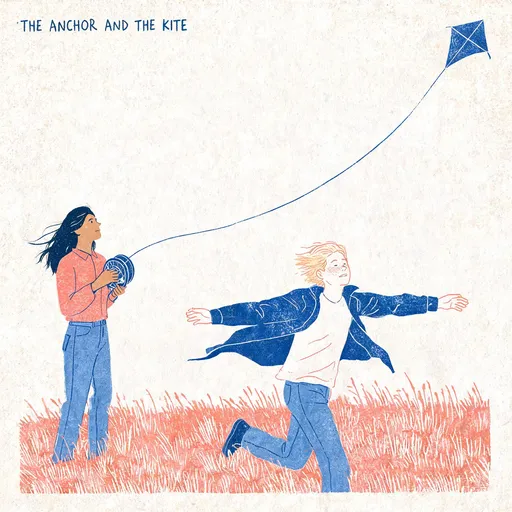 The Anchor and the Kite in the risograph print style — sample illustration