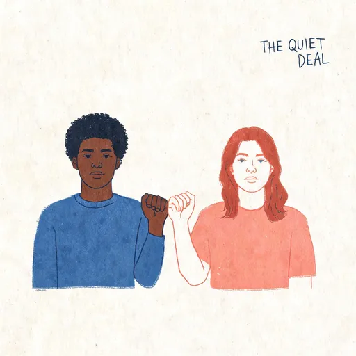 The Quiet Deal in the risograph print style — sample illustration